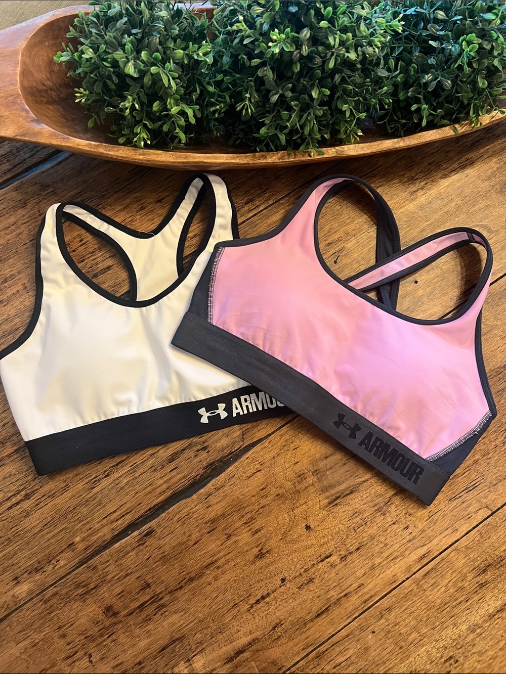 Set of Two Under Armour Sports Bras.  Size Medium